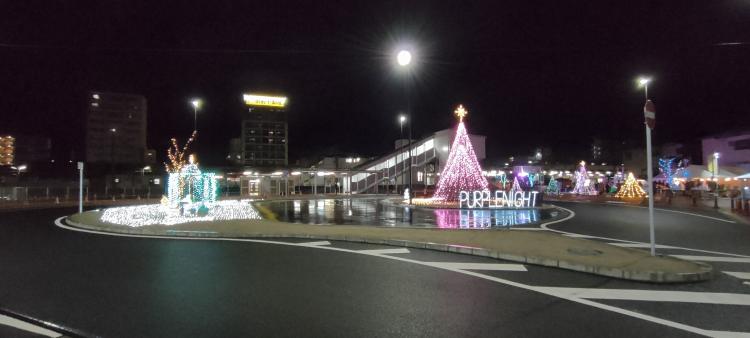 【イベント】JR二日市駅東口が紫色に輝く♪「二日市イルミネーションパープルナイト」11/25に点灯式